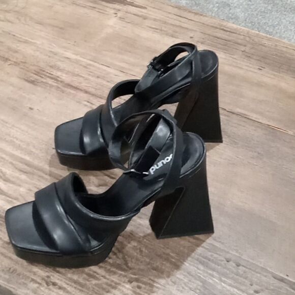 Abound "Tracy" 5 1/2" chunky platform open toe retro sandal size 7.5 NWT - Picture 6 of 9